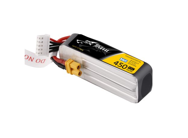 Tattu 450mAh 4S 95C 15.2V(HV) Long LiPo Batarya | XT30 Konnektör | FPV Classic