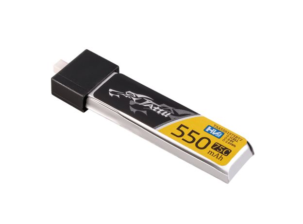 Tattu 550mAh 1S 75C 3.8V(HV) LiPo Batarya | BT 2.0 Konnektör | FPV Classic (5pcs)