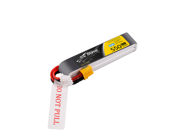 Tattu 550mAh 2S 7.6V(HV) Long LiPo Batarya | XT30 Konnektör | FPV Classic