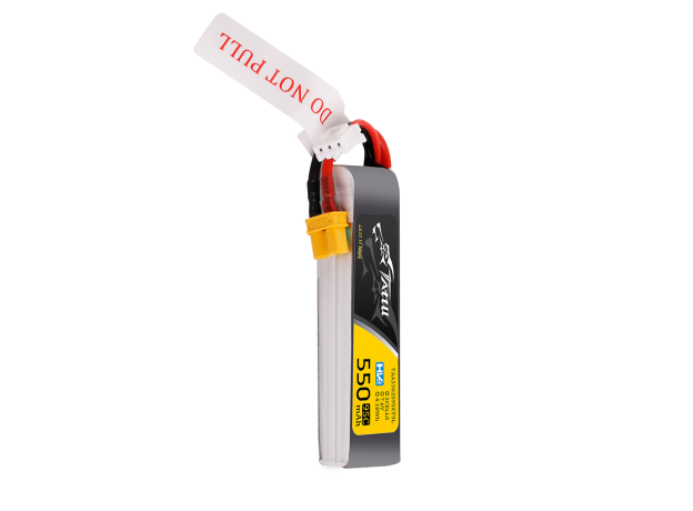 Tattu 550mAh 2S 7.6V(HV) Long LiPo Batarya | XT30 Konnektör | FPV Classic
