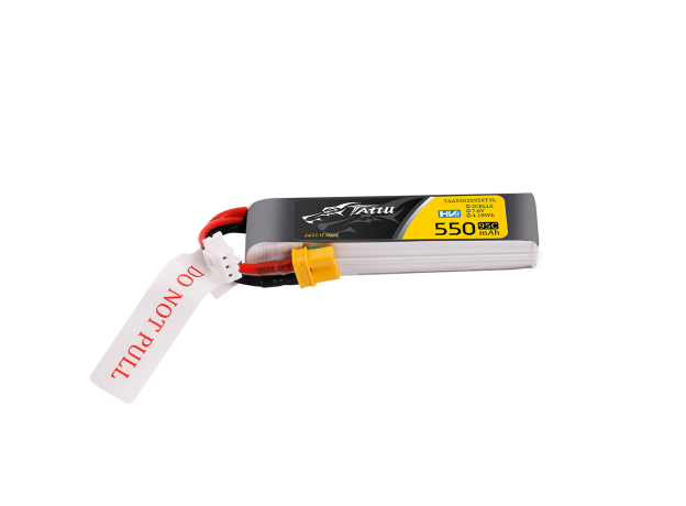 Tattu 550mAh 2S 7.6V(HV) Long LiPo Batarya | XT30 Konnektör | FPV Classic