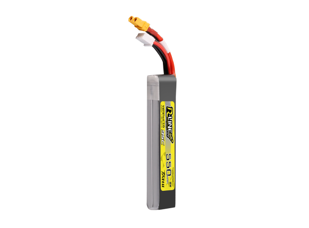 Tattu 550mAh 2S 7.4V Long LiPo Batarya | XT30 Konnektör | R-Line 1.0
