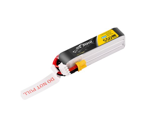 Tattu 550mAh 3S 95C 11.4V(HV) Long LiPo Batarya | XT30 Konnektör | FPV Classic