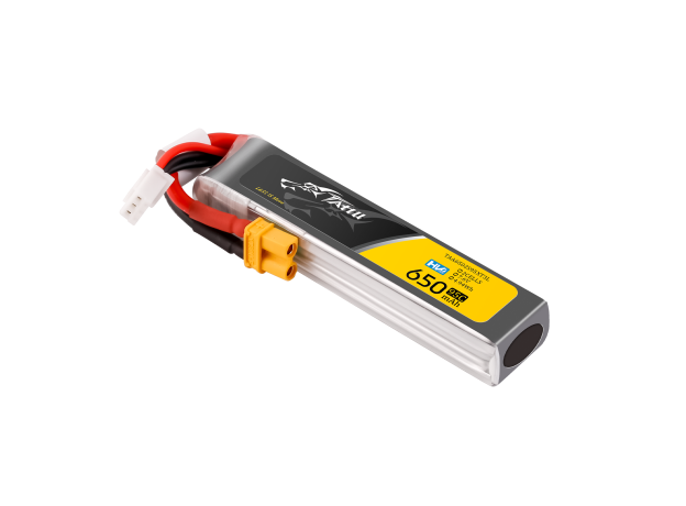 Tattu 650mAh 2S 95C 7.6V(HV) Long LiPo Batarya | XT30 Konnektör | FPV Classic