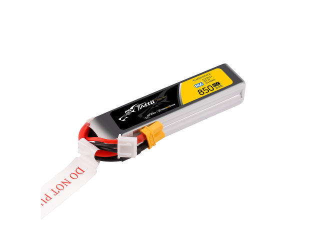Tattu 850mAh 2S 95C 7.6V(HV) Long LiPo Batarya | XT30 Konnektör | FPV Classic
