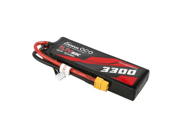 Gens ace 3300mAh 3S 60C 11.1V LiPo Batarya | XT60 Konnektör | Car Classic