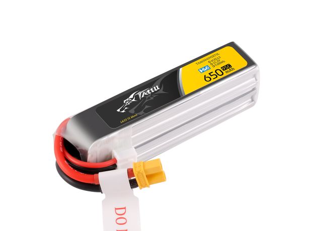 Tattu 650mAh 4S 95C 15.2V(HV) Long LiPo Batarya | XT30 Konnektör | FPV Classic