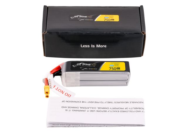 Tattu 750mAh 4S 95C 15.2V(HV) LiPo Batarya | XT30 Konnektör | FPV Classic