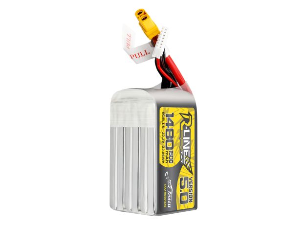 Tattu 1480mAh 6S 150C 22.2V LiPo Batarya | XT60 Konnektör | R-Line 5.0