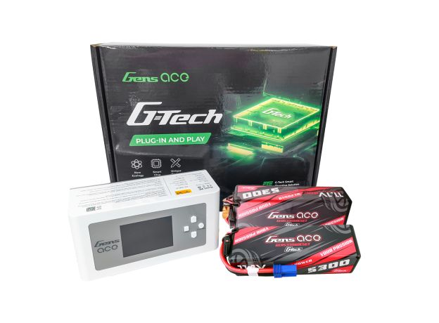 Gens ace 5300mAh 3S 60C Lipo ×2 + iMars D300 Charger [Set]