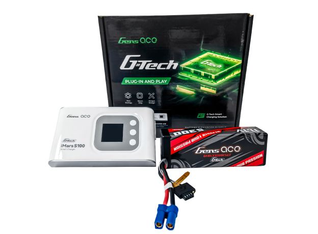 Gens ace 5300mAh 3S 60C Lipo + IMars S100 Charger [Set]