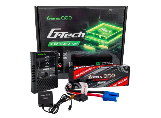 Gens ace 5300mAh 3S 60C Lipo + iMars mini Charger [Set]