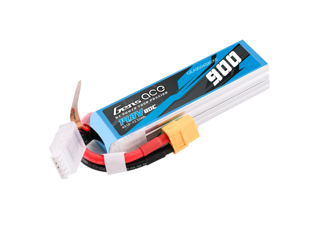Gens ace 900mAh 4S 80C 14.8V LiPo Batarya | XT60 Konnektör | Air Classic (Non-G-Tech)