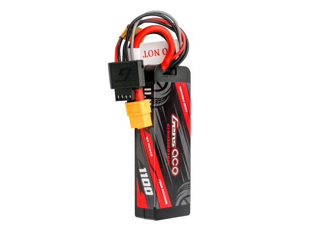 Gens ace 1100mAh 3S 60C 11.1V LiPo Batarya | Sert Kasalı | XT60 Konnektör | Car Classic