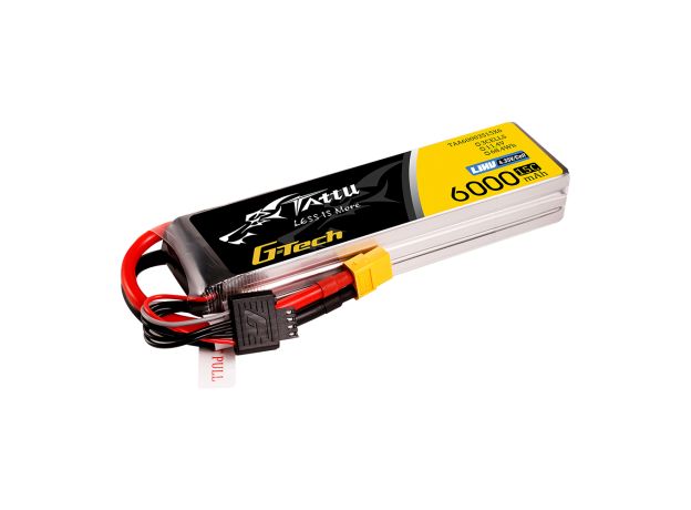 Tattu 6000mAh 3S 15C 11.4V(HV) LiPo Batarya | XT60 Konnektör | FPV Classic