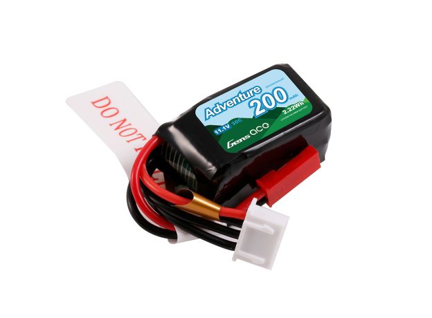 Gens ace 200mAh 3S 30C 11.1V LiPo Batarya | JST Konnektör | Adventure (Non-G-Tech)