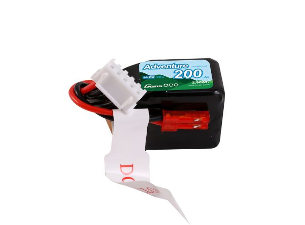 Gens ace 200mAh 4S 30C 14.8V LiPo Batarya | JST Konnektör | Adventure (Non-G-Tech)