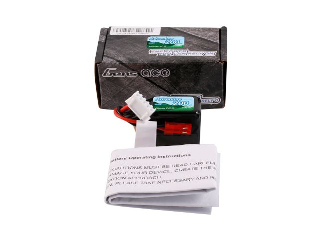Gens ace 200mAh 4S 30C 14.8V LiPo Batarya | JST Konnektör | Adventure (Non-G-Tech)