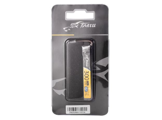 Tattu 300mAh 1S 75C 3.8V(HV) LiPo Batarya | JST-PHR Konnektör | FPV Classic
