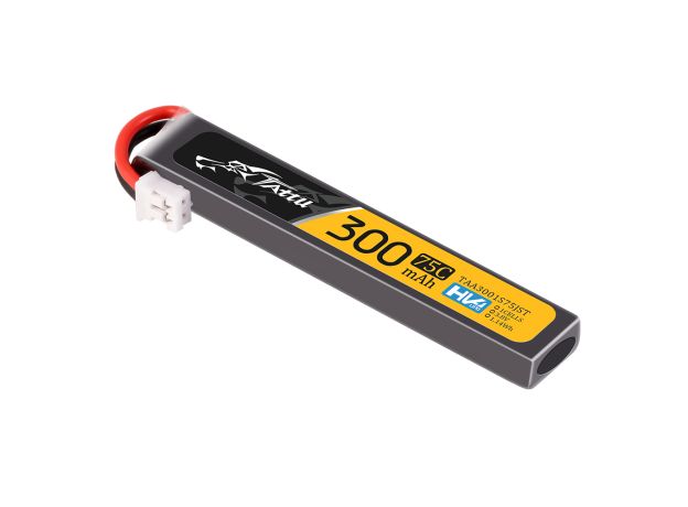 Tattu 300mAh 1S 75C 3.8V(HV) LiPo Batarya | JST-PHR Konnektör | FPV Classic