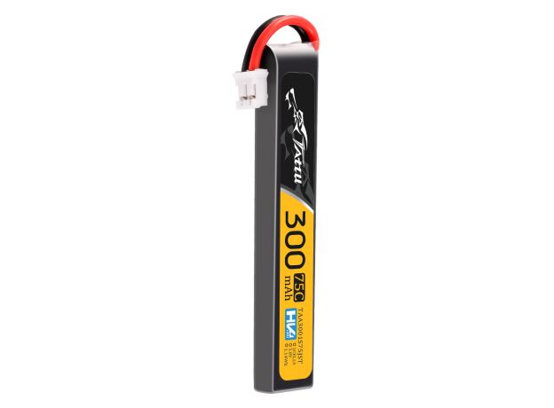 Tattu 300mAh 1S 75C 3.8V(HV) LiPo Batarya | JST-PHR Konnektör | FPV Classic