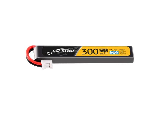 Tattu 300mAh 1S 75C 3.8V(HV) LiPo Batarya | JST-PHR Konnektör | FPV Classic