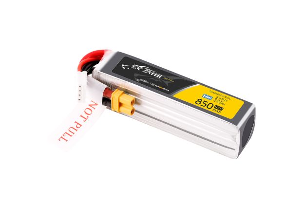 Tattu 850mAh 3S 95C 11.4V(HV) Long LiPo Batarya | XT30 Konnektör | FPV Classic