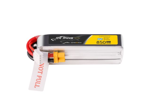 Tattu 850mAh 3S 95C 11.4V(HV) Long LiPo Batarya | XT30 Konnektör | FPV Classic