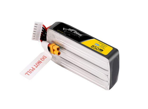 Tattu 850mAh 6S 95C 22.8V(HV) Long LiPo Batarya | XT30 Konnektör | FPV Classic
