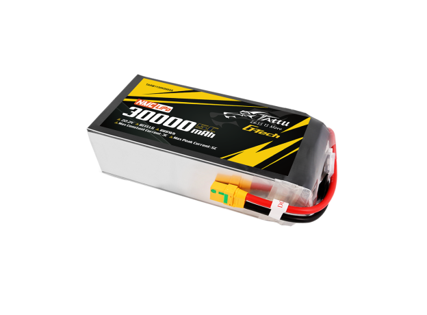 Tattu 30000mAh 6S 5C 22.2V LiPo Batarya | XT90-S Konnektör | Semi-solid