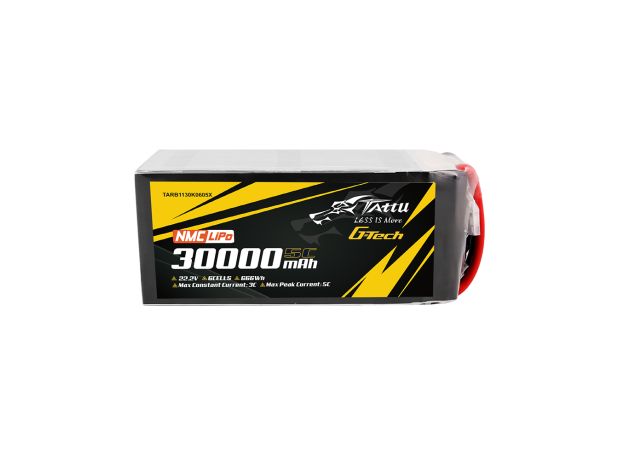 Tattu 30000mAh 6S 5C 22.2V LiPo Batarya | XT90-S Konnektör | Semi-solid