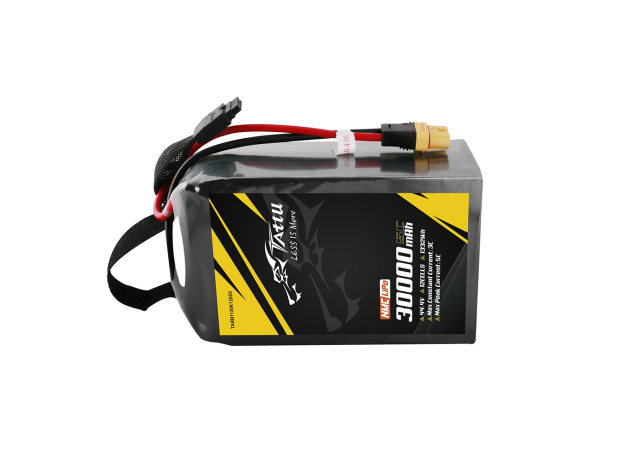 Tattu 30000mAh 12S 5C 44.4V LiPo Batarya | AS150U-F Konnektör | Semi-solid