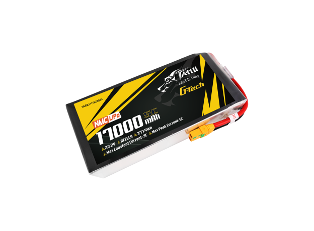 Tattu 17000mAh 6S 5C 22.2V LiPo Batarya | XT90S-F Konnektör | Semi-solid