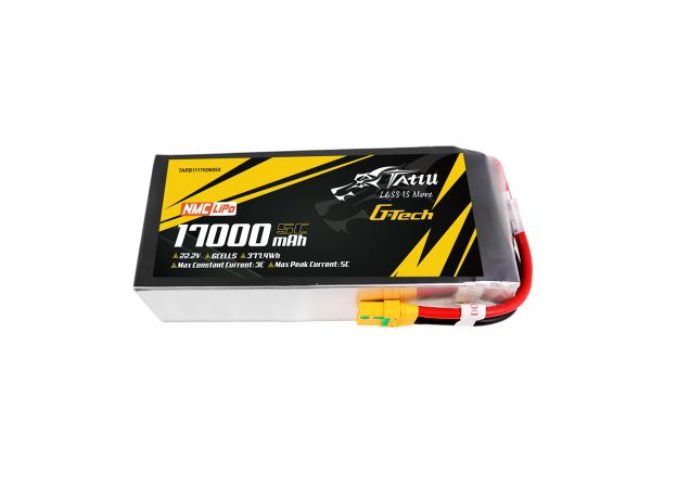 Tattu 17000mAh 6S 5C 22.2V LiPo Batarya | XT90S-F Konnektör | Semi-solid