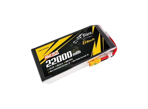 Tattu 22000mAh 6S 5C 22.2V LiPo Batarya | XT90S-F Konnektör | Semi-solid