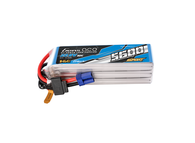 Gens ace 5600mAh 6S 80C 22.8V(HV) LiPo Batarya | EC5 Konnektör | Sport