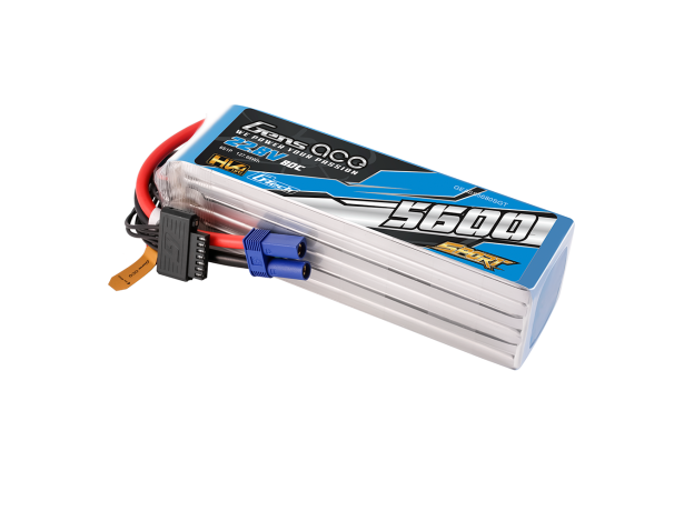 Gens ace 5600mAh 6S 80C 22.8V(HV) LiPo Batarya | EC5 Konnektör | Sport