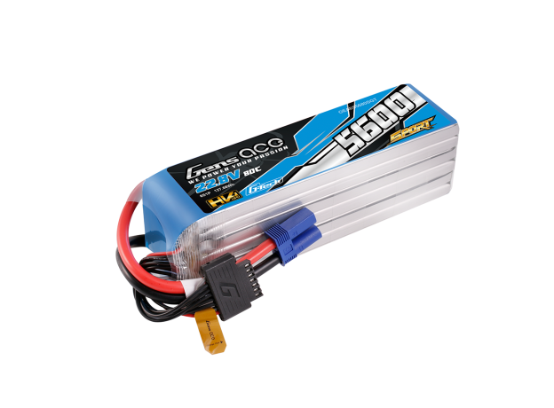 Gens ace 5600mAh 6S 80C 22.8V(HV) LiPo Batarya | EC5 Konnektör | Sport