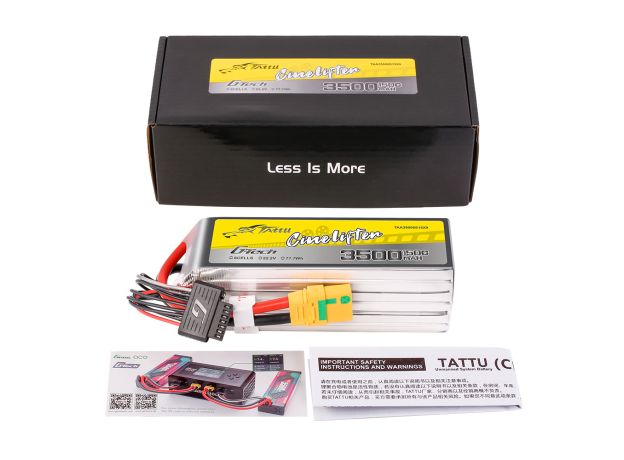 Tattu 3500mAh 6S 150C 22.2V LiPo Batarya | XT90-S Konnektör | UAV Classic (Cinelifter)