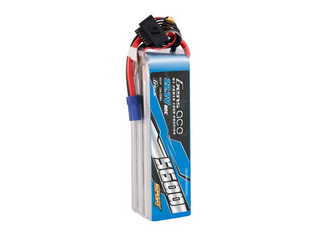 Gens ace 5600mAh 6S 80C 22.2V LiPo Batarya | EC5 Konnektör | Sport