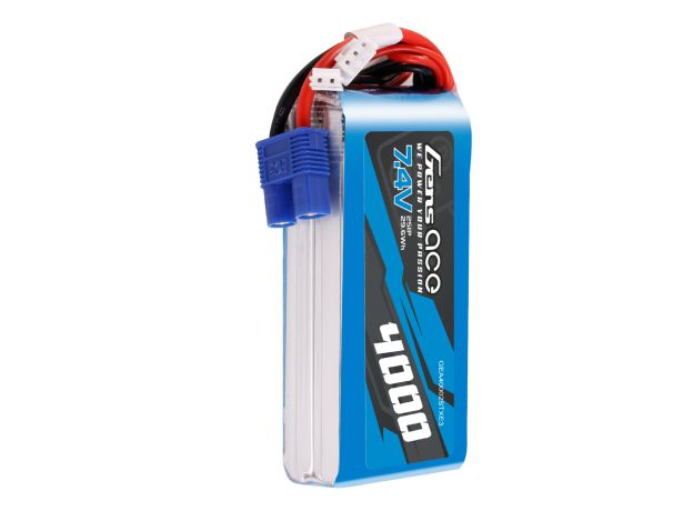 Gens ace 4000mAh 2S 7.4V LiPo Batarya | EC3 Konnektör | TX&RX
