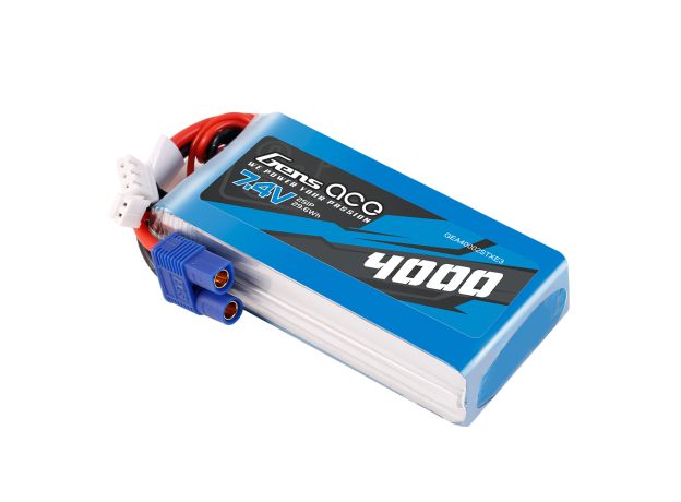 Gens ace 4000mAh 2S 7.4V LiPo Batarya | EC3 Konnektör | TX&RX