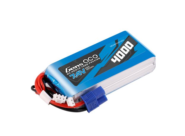 Gens ace 4000mAh 2S 7.4V LiPo Batarya | EC3 Konnektör | TX&RX