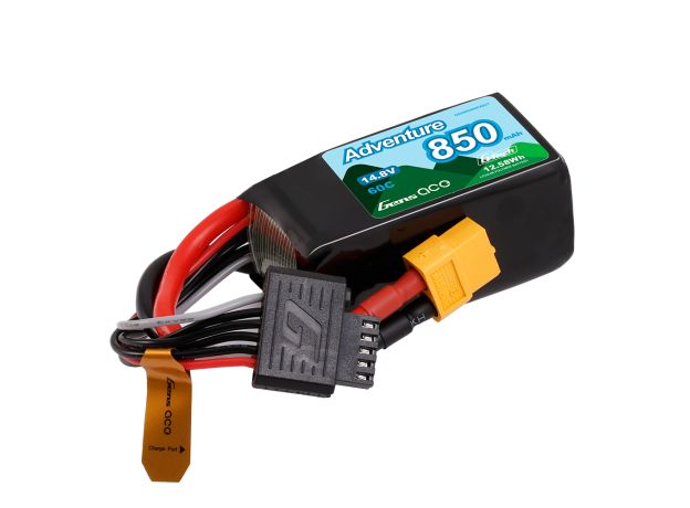 Gens ace 850mAh 4S 60C 14.8V LiPo Batarya | XT60 Konnektör | Adventure (Non-G-Tech)
