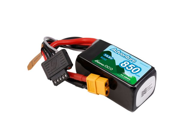 Gens ace 850mAh 4S 60C 14.8V LiPo Batarya | XT60 Konnektör | Adventure (Non-G-Tech)