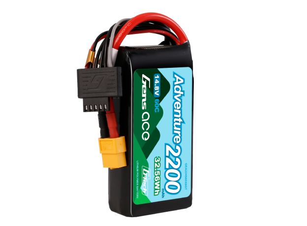 Gens ace 2200mAh 4S 60C 14.8V LiPo Batarya | XT60 Konnektör | Adventure