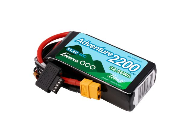 Gens ace 2200mAh 4S 60C 14.8V LiPo Batarya | XT60 Konnektör | Adventure