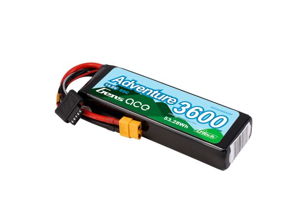 Gens ace 3600mAh 4S 60C 14.8V LiPo Batarya | XT60 Konnektör | Adventure
