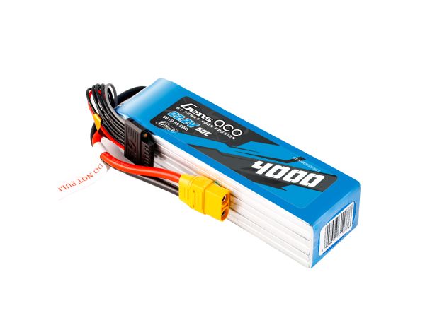 Gens ace 4000mAh 6S 60C 22.2V LiPo Batarya | XT90 Konnektör | Air Classic