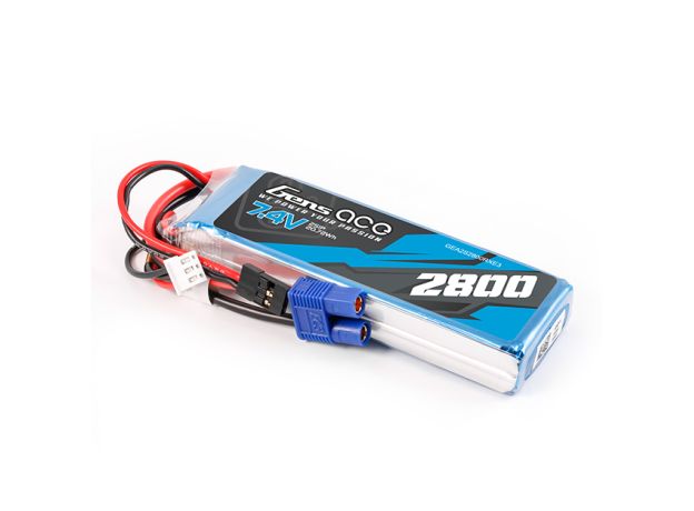Gens ace 2800mAh 2S 7.4V LiPo Batarya | EC3+JR Konnektör | TX&RX
